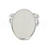 304 Stainless Steel Cuff Rings Components STAS-Z138-02P-03-4