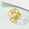 304 Stainless Steel Cuff Rings RJEW-S629-03G-3
