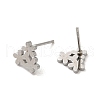 304 Stainless Steel Stud Earrings EJEW-P244-01P-2