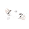 925 Sterling Silver Studs Earring EJEW-H002-24P-2