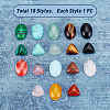SUPERFINDINGS 18Pcs 18 Style Natural & Synthetic Mixed Gemstone Cabochons G-FH0001-45-3