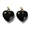 Brass Enamel Pendants KK-M324-06A-G-2