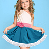 Polyester Pleated Lace Ribbon OCOR-WH0091-77A-6