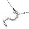 Electroplated Natural Quartz Crystal Prism Copper Wire Wrapped Pendant Necklaces NJEW-JN05027-02-6