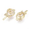 Brass Cubic Zirconia Pendants X-KK-N231-185-NF-5