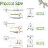 SUPERFINDINGS 84Pcs 6 Styles 304 Stainless Steel Ball Stud Earring Findings STAS-FH0001-55-5