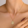 Brass Pendant Necklaces HA5496-4-2