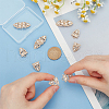 6Pcs Zinc Alloy Rhinestone Snap Lock Clasps FIND-FG0003-46A-3