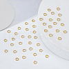 BENECREAT Brass Split Rings KK-BC0002-22-4