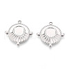 304 Stainless Steel Pendant Cabochon Settings STAS-T065-93P-1