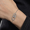 Brass Oval Link Bracelets LB3469-2-1