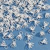 SUPERFINDINGS 80Pcs Flower Rack Plating Brass Filigree Bead Cap Pendant Bails KK-FH0003-48-4