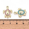 Alloy Rhinestone Connector Charms ALRI-T011-04-3