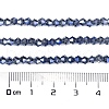 Transparent Electroplate Glass Beads Strands EGLA-A039-T3mm-UA10-4