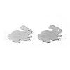 Tarnish Resistant 201 Stainless Steel Bunny Pendants STAS-F192-056P-2