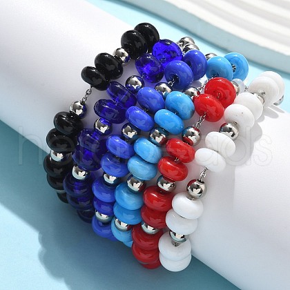 304 Stainless Steel Cable Chain Bracelets BJEW-Z123-01P-1