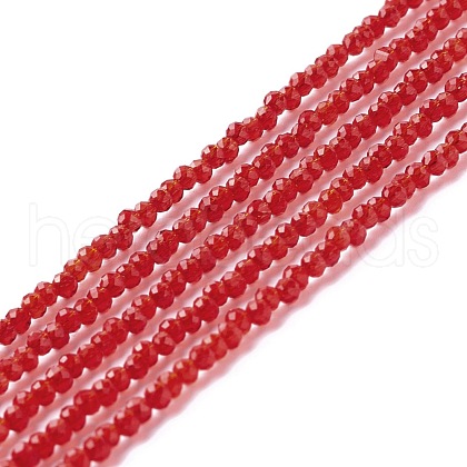 Transparent Glass Beads Strands GLAA-C019-01A-30-1