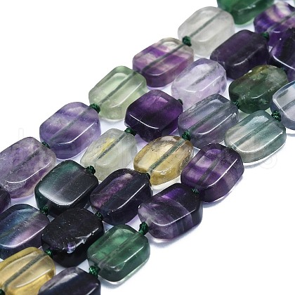 Natural Fluorite Beads Strand G-K245-J19-01-1