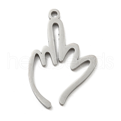 Non-Tarnish 304 Stainless Steel Pendants STAS-K253-08P-1