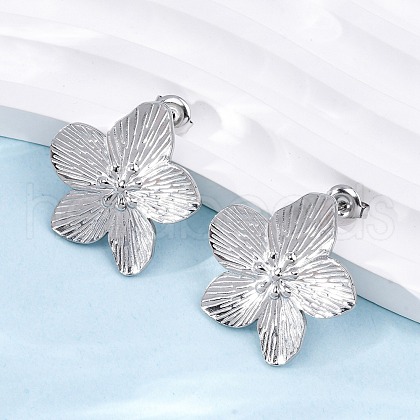 Non-Tarnish 304 Stainless Steel Stud Earrings EJEW-Z022-22P-1