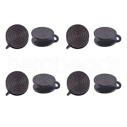 FIBLOOM 8Pcs 304 Stainless Steel Vortex Cuff Earrings EJEW-FI0003-29EB-1