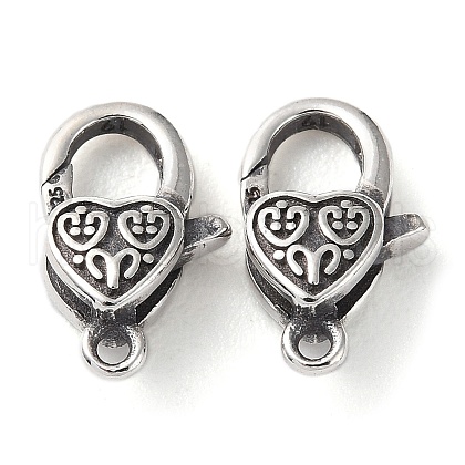 925 Thailand Sterling Silver Lobster Claw Clasps STER-D003-22AS-1