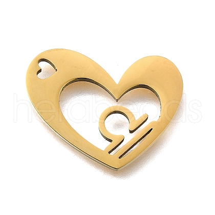 201 Stainless Steel Pendants STAS-A116-01G-07-1