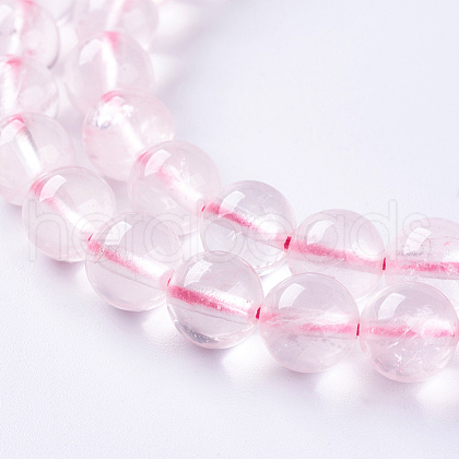 Natural Rose Quartz Beads Strands G-L470-32-8mm-1