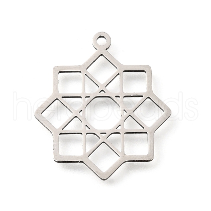 304 Stainless Steel Pendants STAS-S176-19P-1