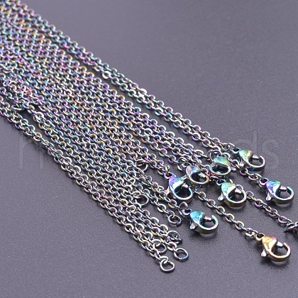 2MM Unisex 304 Stainless Steel Cable Chain Necklaces VJ7708-10-1