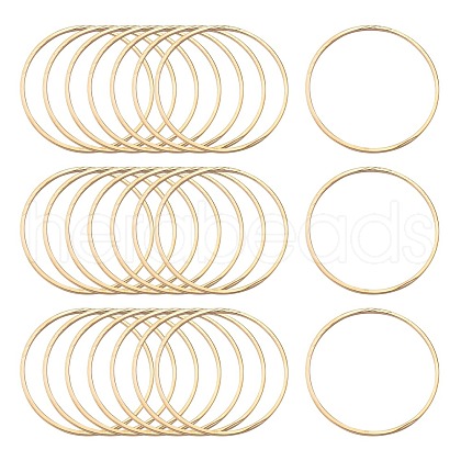 Brass Linking Rings KK-S327-06KC-30mm-1