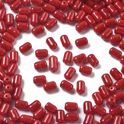 Opaque Imitation Jade Glass Beads GLAA-Z012-02F-1