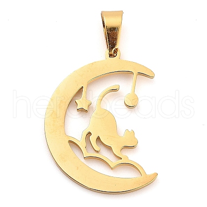 304 Stainless Steel Pendants STAS-R134-02G-01-1