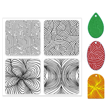 Silicone Clay Texture Mat AJEW-WH0447-041-1
