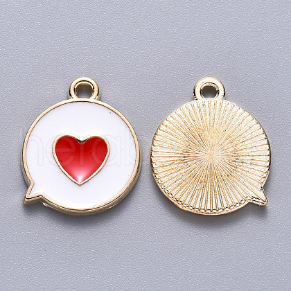 Alloy Enamel Pendants X-ENAM-S121-120A-1