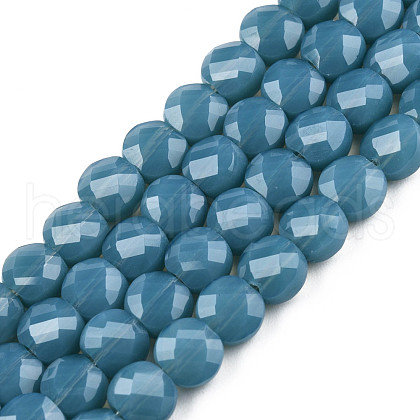 Opaque Solid Color Glass Beads Strands GLAA-N052-06-A23-1