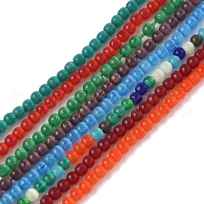 Cat Eye Beads Strands CE-C007-A01-2mm-1