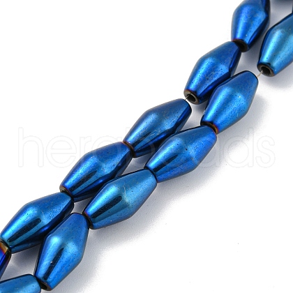Electroplated Synthetic Magnetic Hematite Beads Strands G-Z032-B01-02C-1