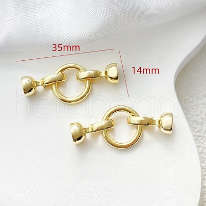 Brass Fold Over Clasps PW-WG76280-04-1