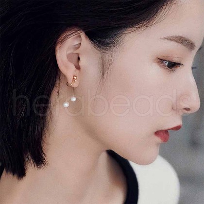 Mother's Day Jewellery Pearl Clip-on Earrings Tassel Earrings Vintage Ear Cuff Luxury Retro Jewelry YG6221-4-1