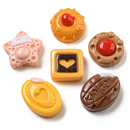 Opaque Resin Imitation Food Decoden Cabochons CRES-H002-01A-1