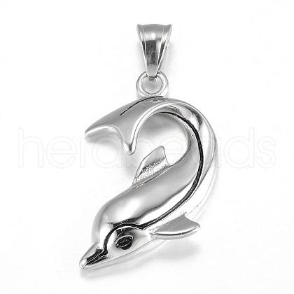 Tarnish Resistant 316 Surgical Stainless Steel Pendants STAS-P039-080P-1