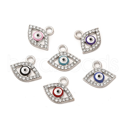 Alloy Rhinestone Enamel Pendants ENAM-M053-04P-1