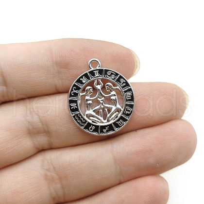Constellation Themes Alloy Rhinestone Pendants PW-WG6B97D-01-1
