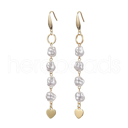 Brass Dangle Earrings EJEW-JE05930-1