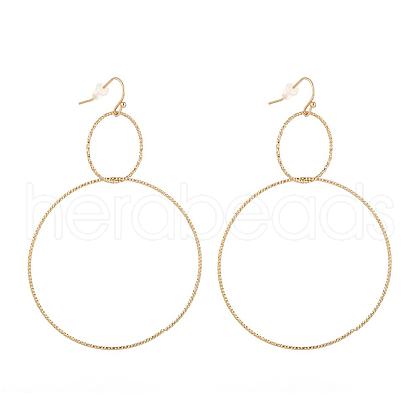 PVD Vacuum Plating 304 Stainless Steel Dangle Earrings EJEW-L237-02G-1
