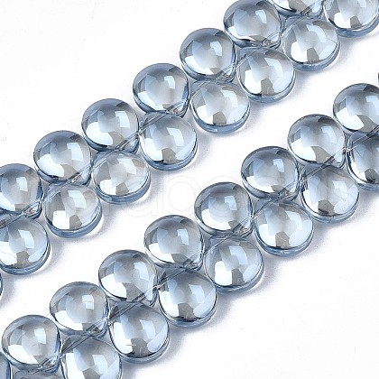 Electroplate Glass Beads Strand X-EGLA-S188-27-A01-1