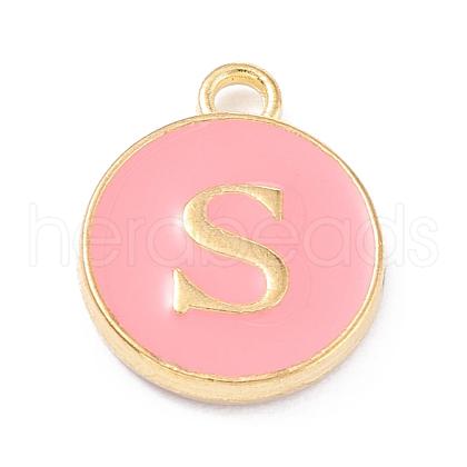 Golden Plated Alloy Enamel Charms X-ENAM-Q437-14S-1