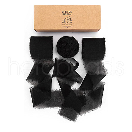 Polyester Chiffon Ribbon X-HULI-PW0002-054D-1