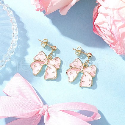 Alloy Enamel Earrings EJEW-JE06449-02-1